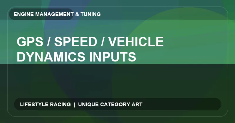 GPS / Speed / Vehicle Dynamics Inputs